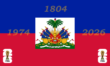 Haitian Soccer Player Mini Banner Flag 6